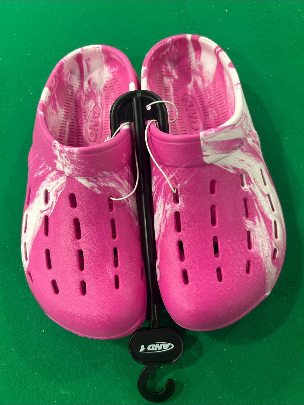 Kids Pink Marble Slip-On Sandals - Casual EVA Clogs